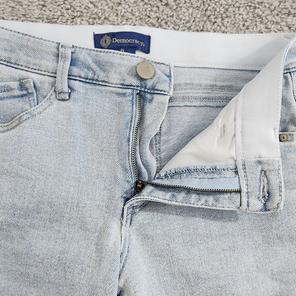 Democracy Women's "Ab"Solution Jeans Baggy Relaxed Fit Crop Cotton Blend Size 6 - Picture 8 of 12